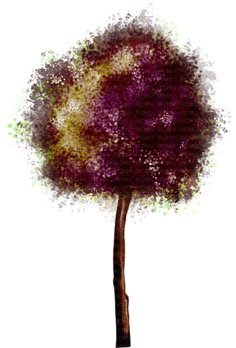 Autumn Fall Tree Purple - zdarma png