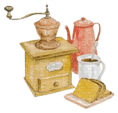 coffee grinder kaffeemühle moulin à café tube deco kitchen vintage retro breakfast cafe - Free PNG