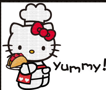 MMarcia gif hello kitty Yummy - GIF animado gratis