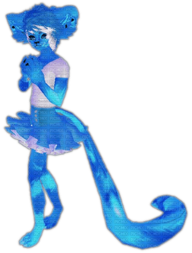 Catboy in blue - png ฟรี