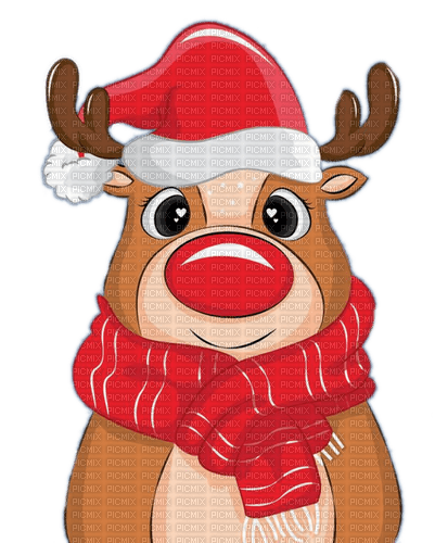 Winter, Rentier, Rudolph - ingyenes png