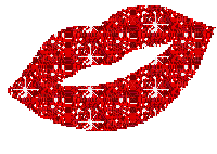 red lips glitter - Ingyenes animált GIF