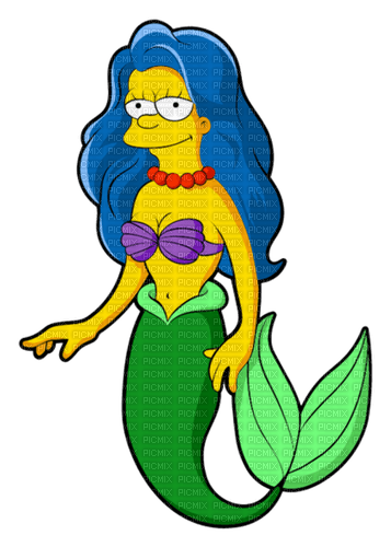Marge Simpson mermaid - PNG gratuit