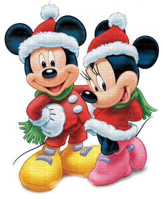 Kaz_Creations Cartoons Cartoon Mickey Minnie Christmas - PNG gratuit
