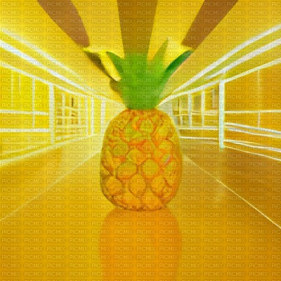 Pineapple Tron Corridor - фрее пнг