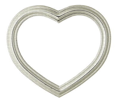 Kaz_Creations White Deco Colours Heart Love Valentines Hearts Frames Frame - PNG gratuit