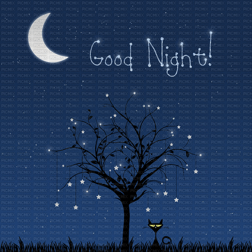 Background Good Night - Бесплатный анимированный гифка