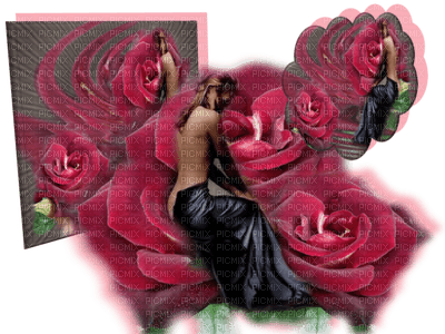 Kaz_Creations Woman Femme Flowers - 免费PNG
