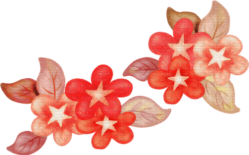 autumn red flowers kikkapink flower - PNG gratuit