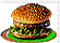 pixel burger - GIF animado grátis