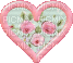 Coeur Irena glitter gif image deco animé fleurs rose - Free animated GIF