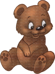 ours marron - Darmowy animowany GIF