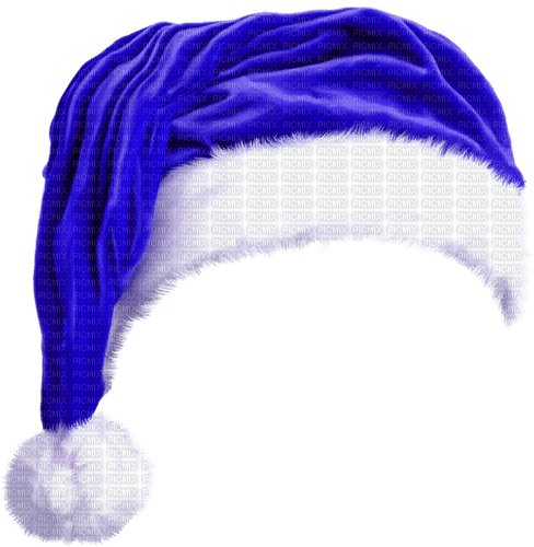 Christmas.Hat.White.Blue - PNG gratuit