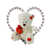 valentines bear - Бесплатный анимированный гифка