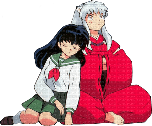 Kagome and Inuyasha ❤️ elizamio - 免费PNG