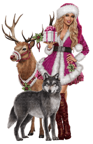 christmas woman by nataliplus - png gratis