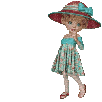 Cookie Doll Bleu Rose:) - GIF animate gratis