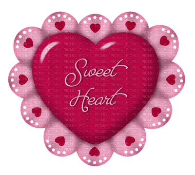 Kaz_Creations Deco Heart Love Colours Text Sweet Heart - png gratis