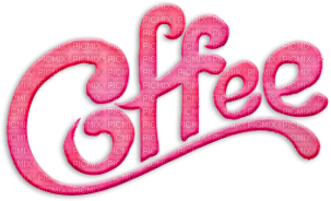 soave text coffee pink - zdarma png