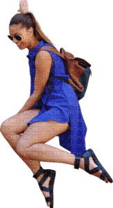 Kaz_Creations Woman Femme Girl Jumping - PNG gratuit