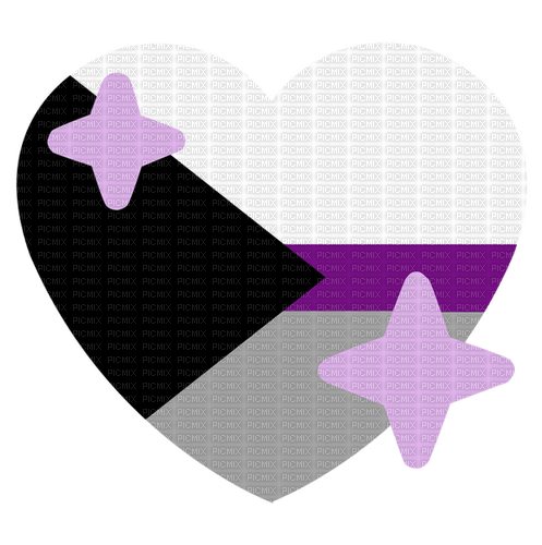Demisexual Pride heart emoji - darmowe png