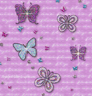 purple butterfly background - Free animated GIF