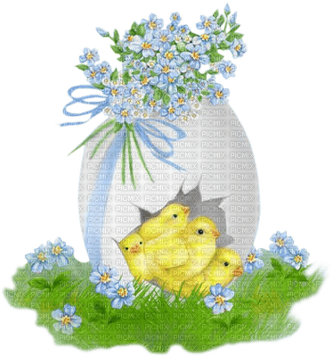 Kaz_Creations Easter Deco Chick - kostenlos png