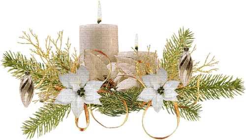 Christmas.Candles.Deco.Noël.Victoriabea - PNG gratuit