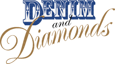 Denim and Diamonds.Text.Victoriabea - Free PNG