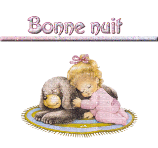 bonne nuit - Animovaný GIF zadarmo