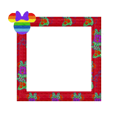 Small Rainbow Frame - GIF animado grátis