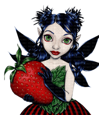 woman strawberry bp - 免费PNG