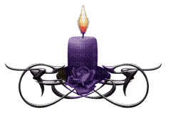 purple candle - Ilmainen animoitu GIF