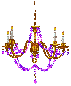 purple chandelier - Gratis geanimeerde GIF