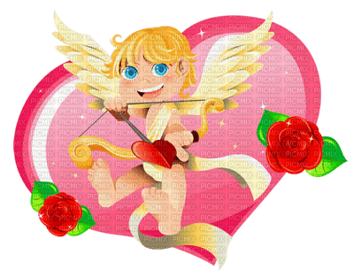 Kaz_Creations Valentine Deco Love Cute Cupid - δωρεάν png