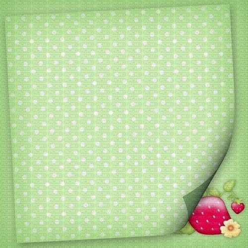 Background Strawberry Green Charlotte - Bogusia - Free PNG
