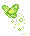 green butterfly - Gratis animeret GIF