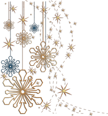 Y.A.M._Winter Snowflakes Decor - Free PNG