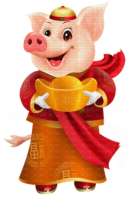 New Year pig by nataliplus - 無料png