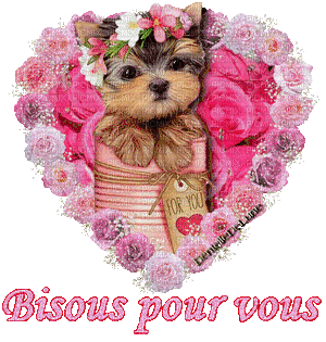 Bisous pour vous - Бесплатный анимированный гифка