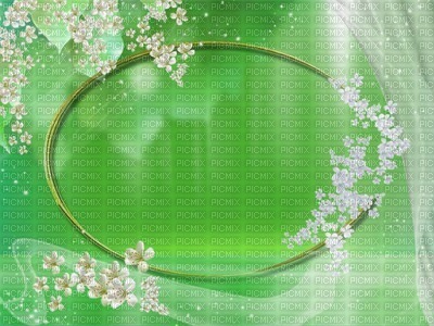 minou-bg-green flower-curtain - png gratis