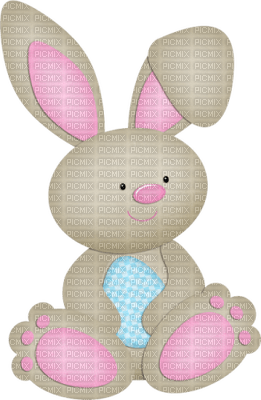 Kaz_Creations Deco Easter Cute Bunny - png ฟรี