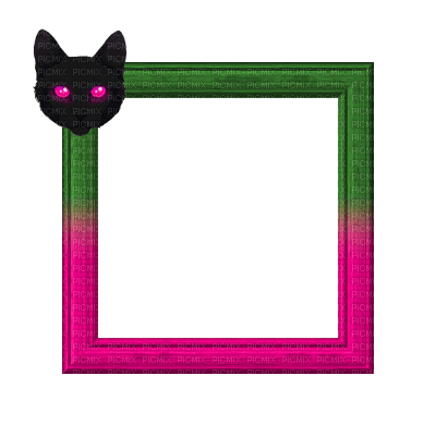 Small Green/Pink Frame - gratis png