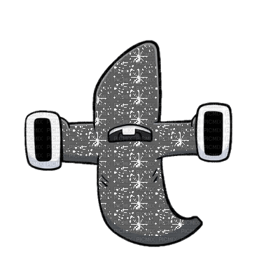 glitter T - alphabet lore - Bezmaksas animēts GIF