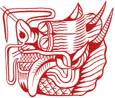 asian dragon emblem - zdarma png