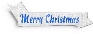 soave text christmas merry deco  blue - PNG gratuit