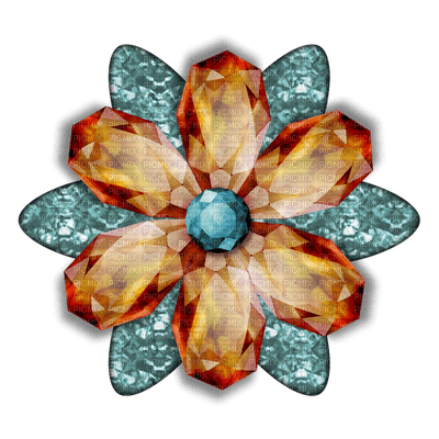 Kaz_Creations Colours Deco Glass Flower - ücretsiz png