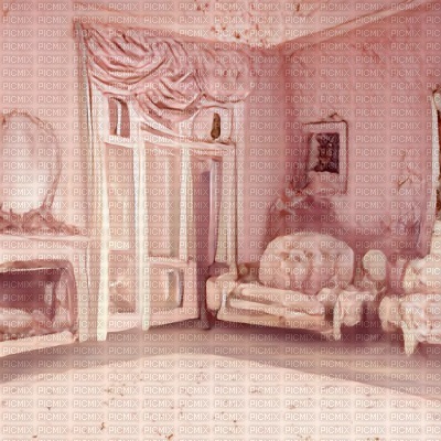 Pink Vintage Living Room - png ฟรี