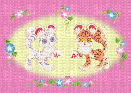 twin tigers - 免费PNG