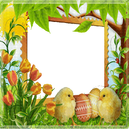 ostern easter frame milla1959 - Free animated GIF